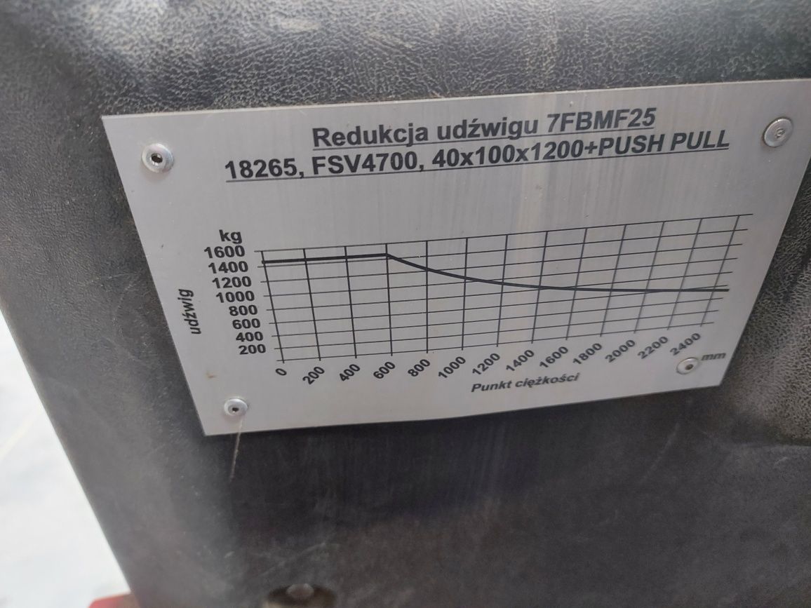 Wózek widłowy toyota elektryczny 7PBMF25