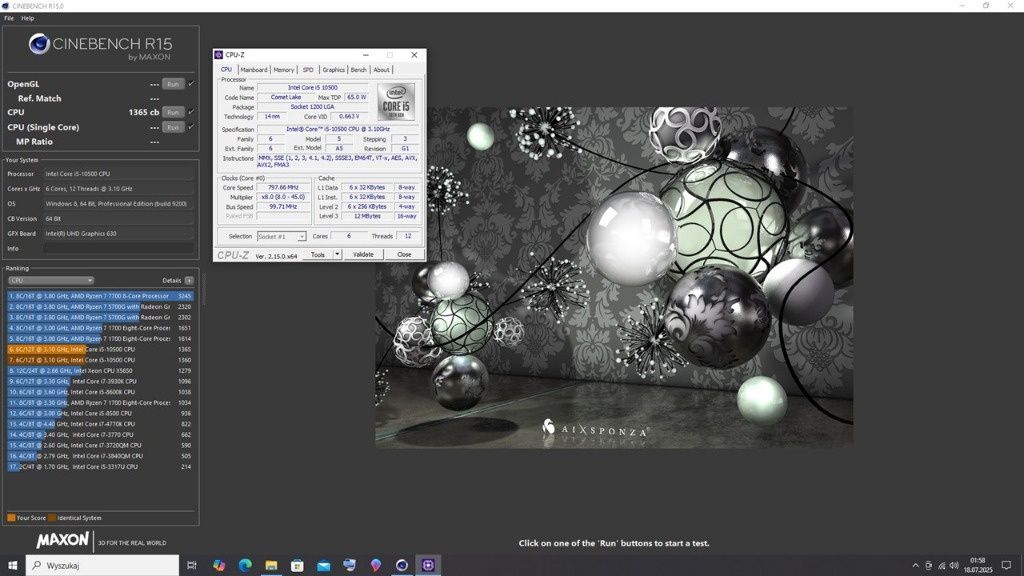 Intel Core i5-10500 #723