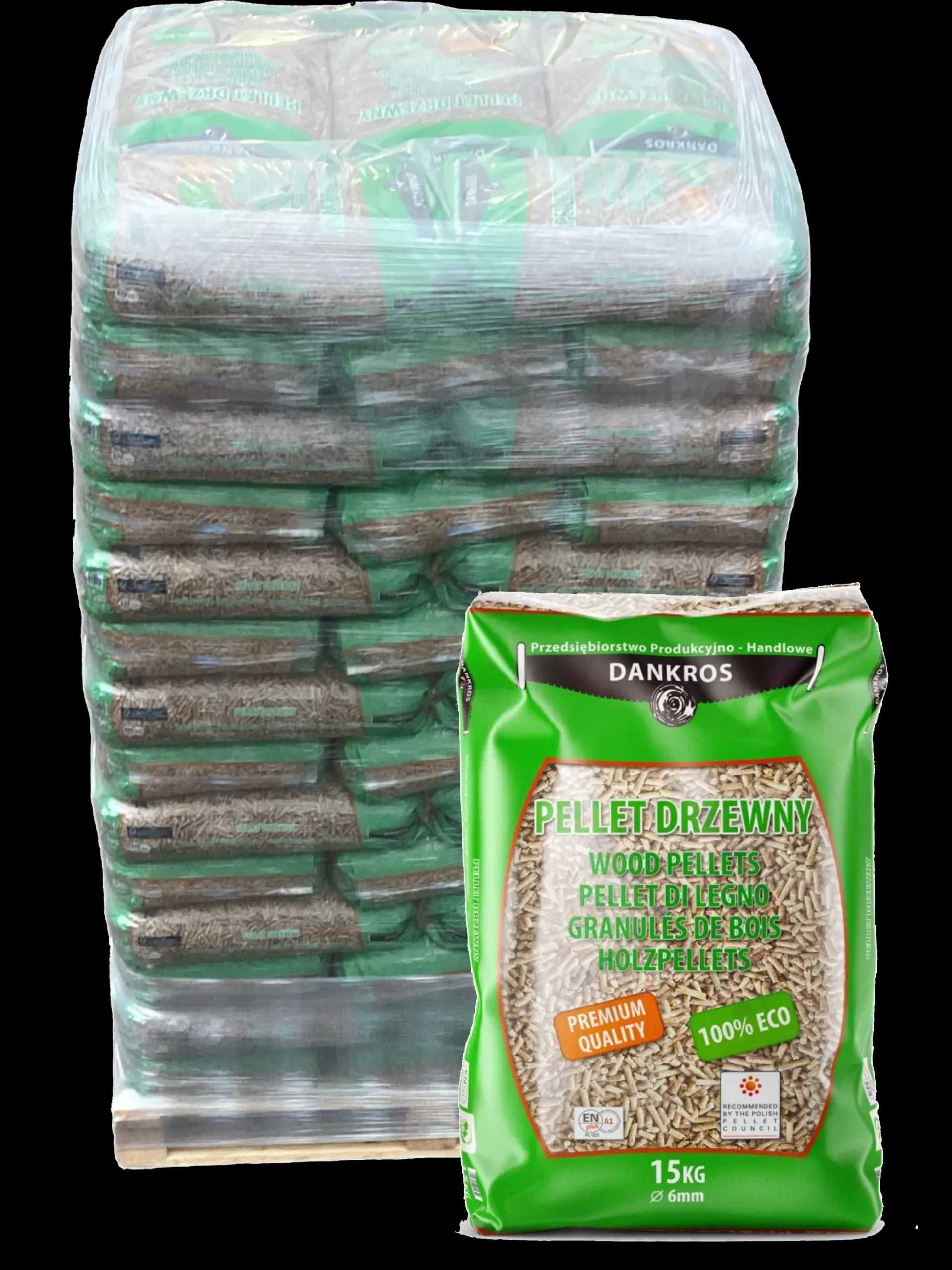 Pellet drzewny DANKROS (PL) -17,8MJ | ENplus A1