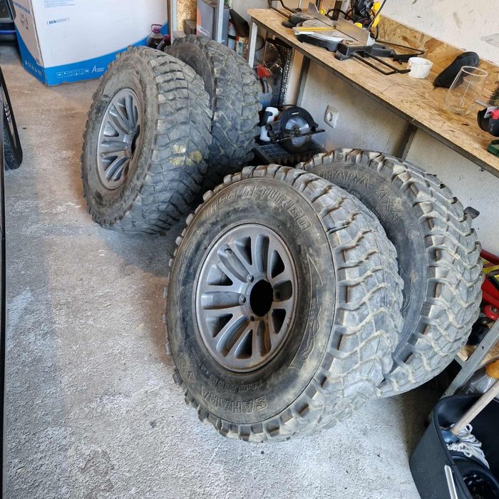 Pneus 31 10.5 R15 + Jantes