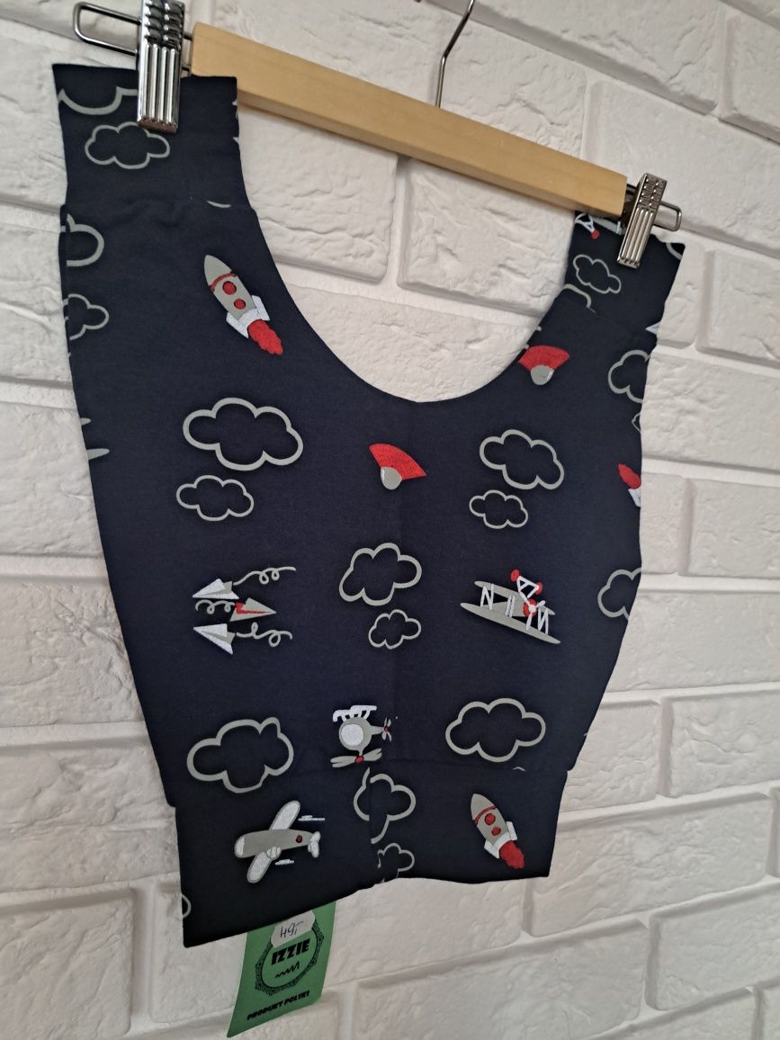 Baggy granatowe rakieta dresowe r.74 Izzie
