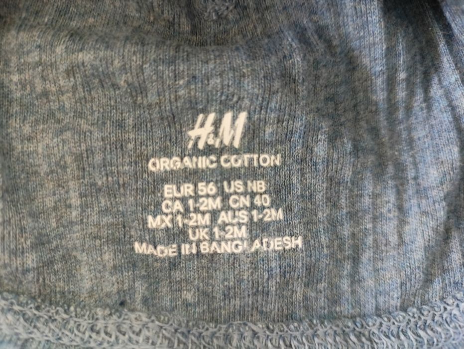 Komplet H&M  dla niemowlaka roz. 56
