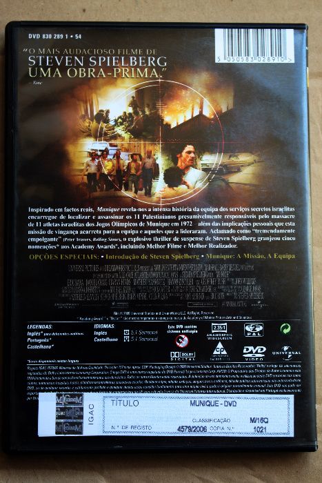2 DVD - Guerra dos Mundos e Munique, de Steven Spielberg - como novos