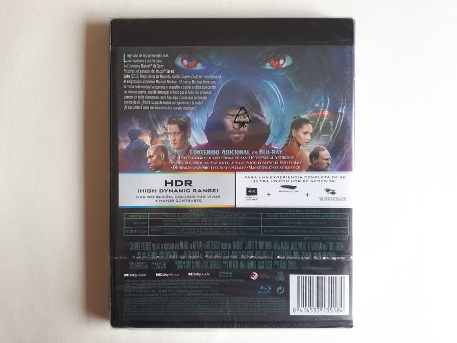 Blu-ray + 4K Morbius (Selado) da Marvel