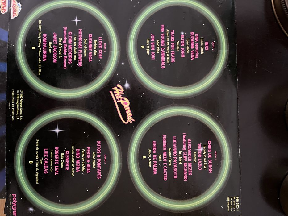 LPs relíquias antigas impecáveis discos duplos anos 80