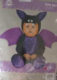 Fato de carnaval bebe morcego
