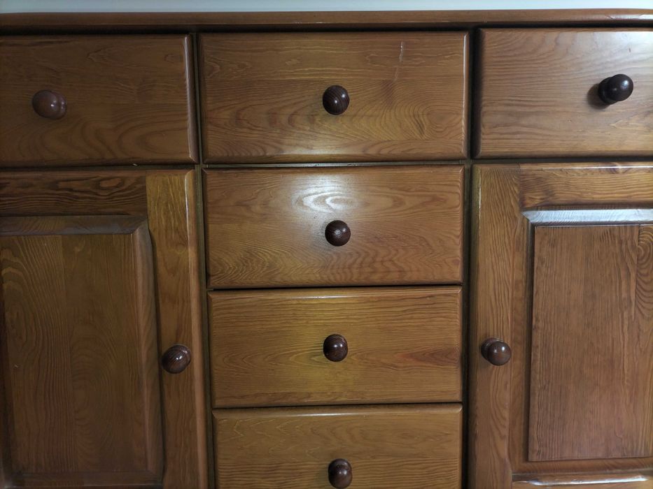 Łóżko+szafki+komoda