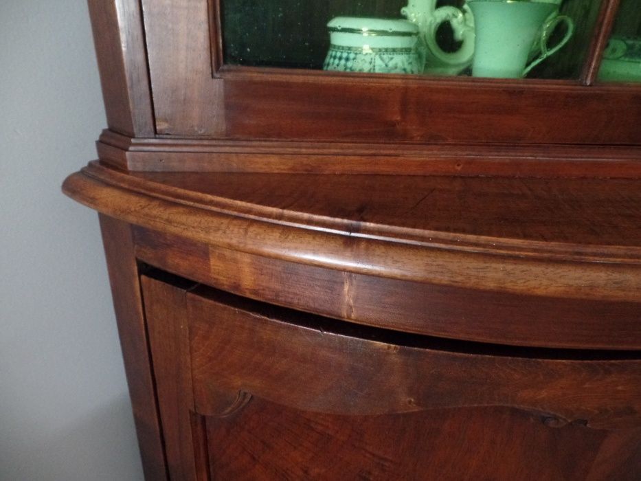 Zabytkowa Narożna szafka Corner cabinet Eckvitrine Ludwik Filip