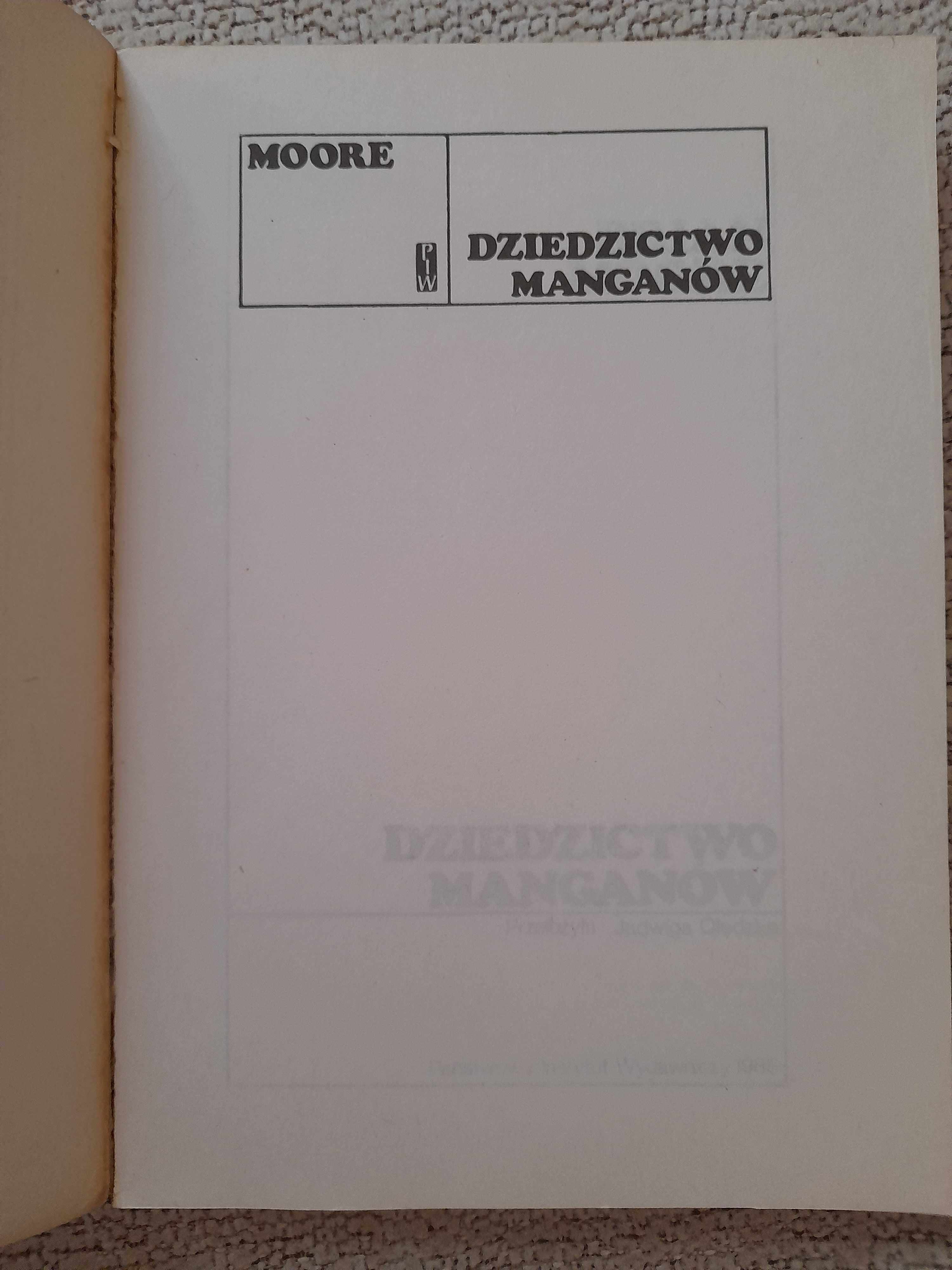 Książka "Dziedzictwo Manganow" Brian Moore