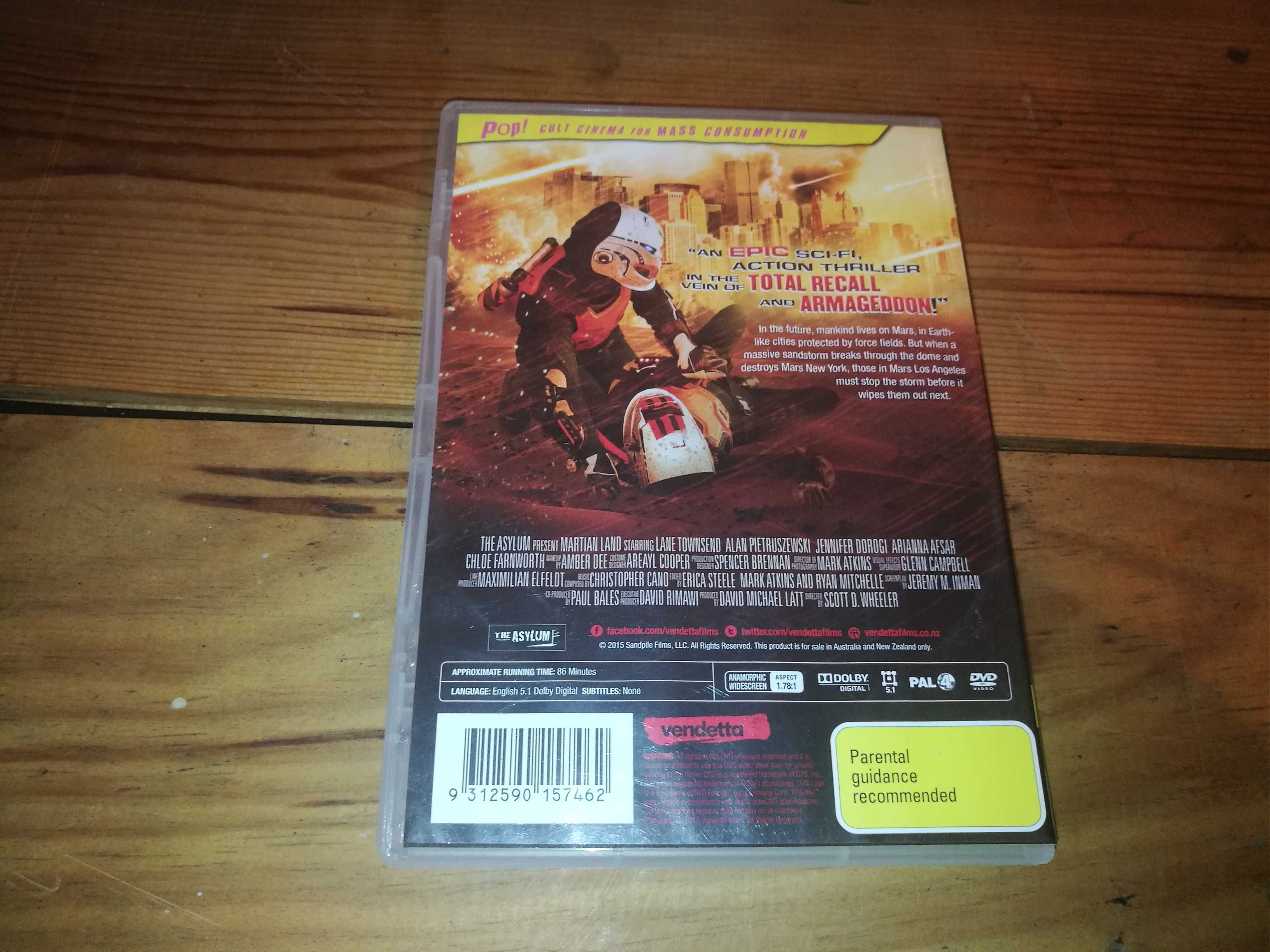 MARTIAN LAND	DVD (sem legendagem - áudio Inglês)
