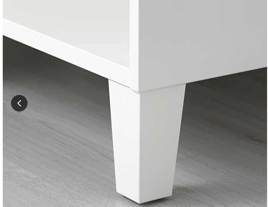 Pé, branco/madeira, 11 cm LÄTTHET