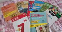 Cadernos Atividades 7 ano Fichas, 6 disciplinas