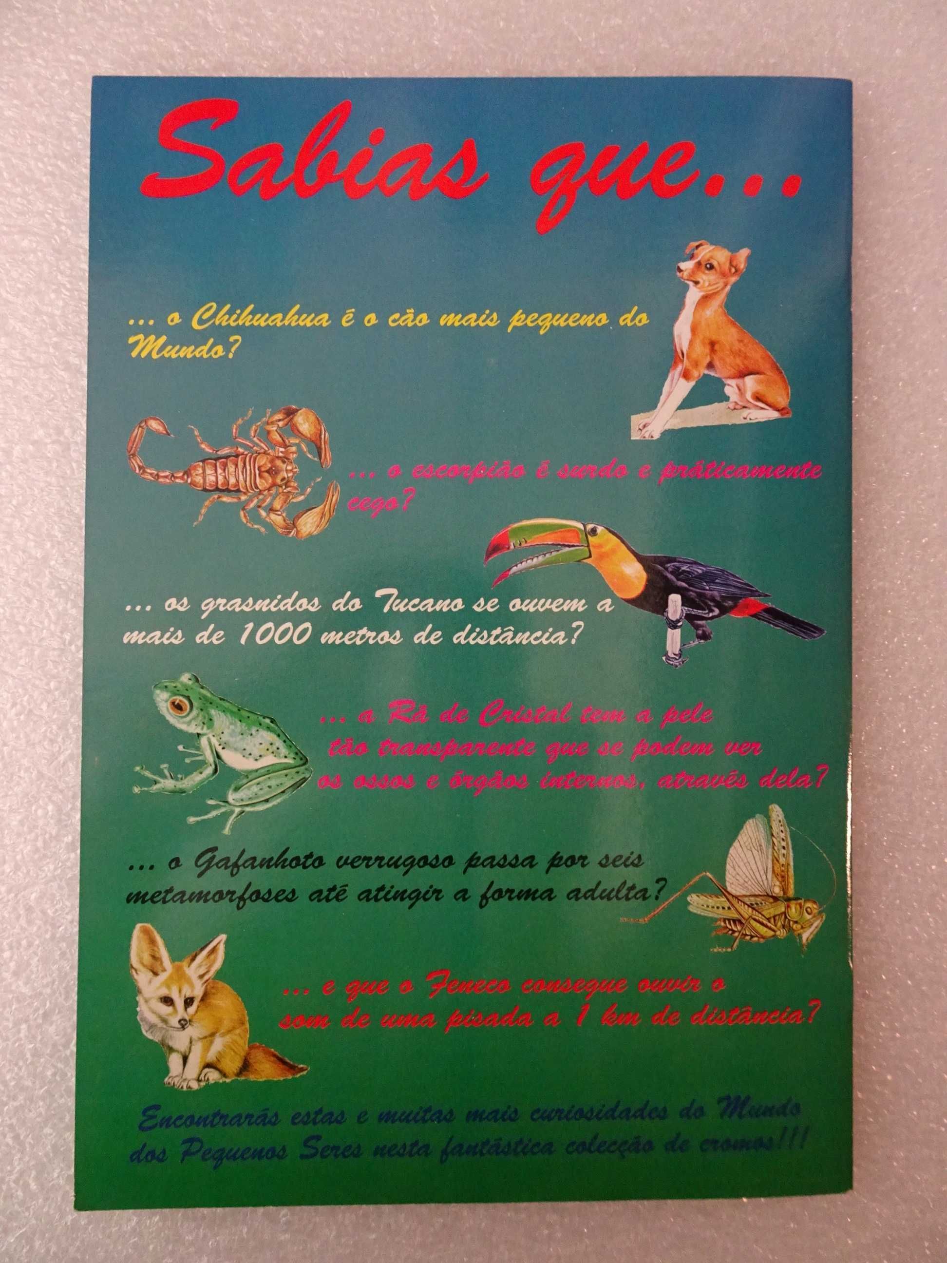 Caderneta de cromos vazia O Mundo Maravilhoso dos pequenos seres