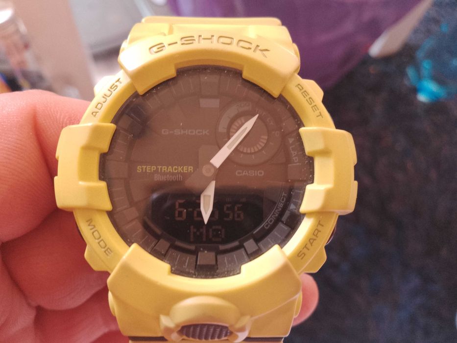 Zegarek Casio G-Shock żołty z paragonem i pudełkiem Działa