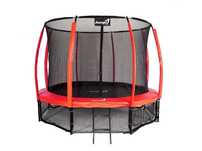 Trampolina Ogrodowa 312cm/10ft czerwona Maxy Comfort PLUS