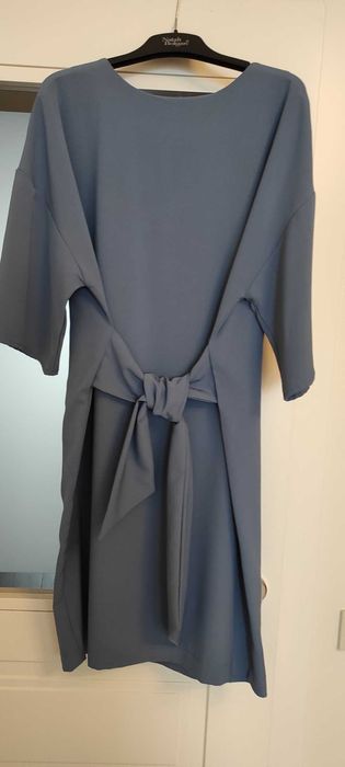 Літня сукня сіро-блакитного кольору