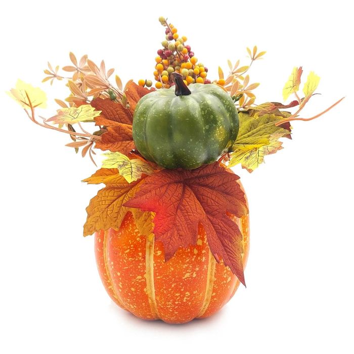 Stroik Jesienny Dynia sztuczna dekoracja 30 cm