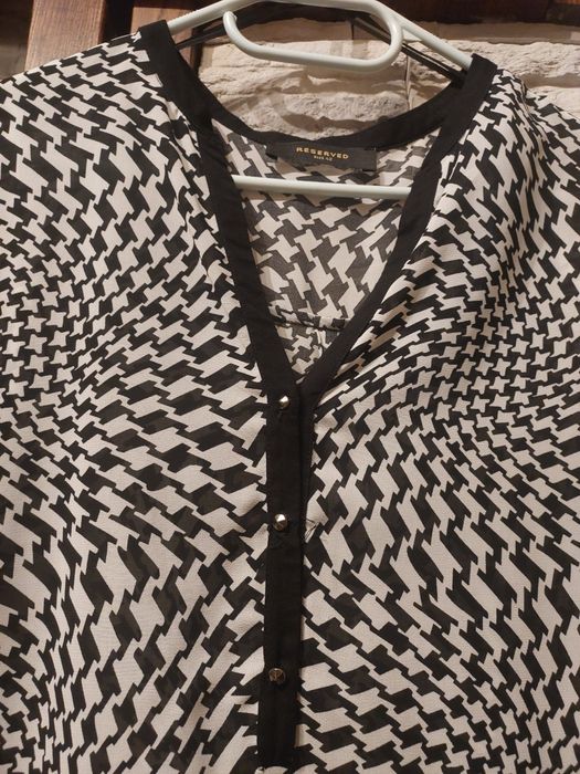 Koszula biało czarna