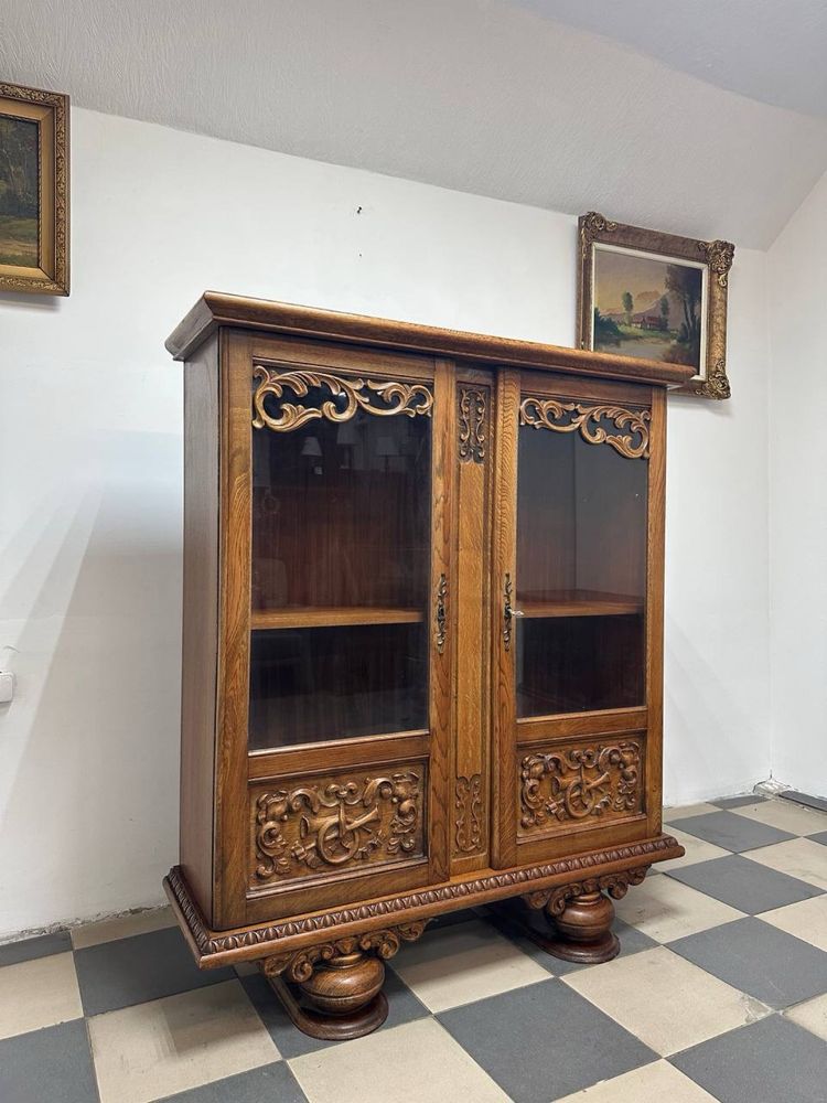Вітрина сервант дуб витрина дерево 3308