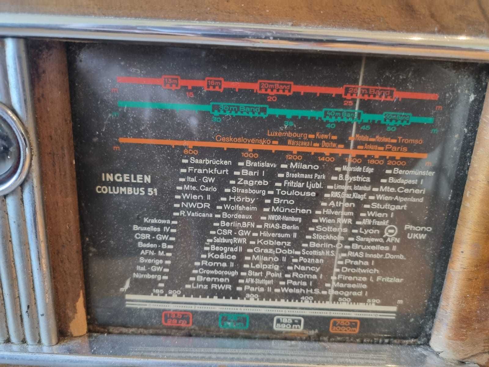Radio lampowe Ingelen Columbus 51 - lata 50