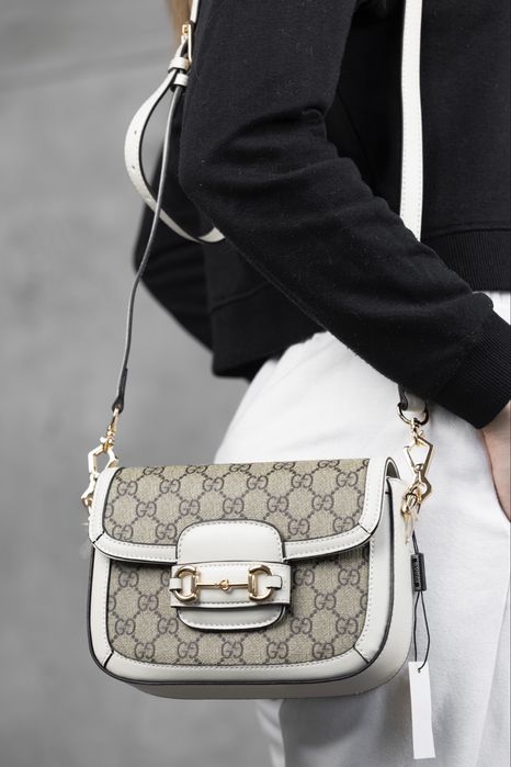 Сумка Gucci Horsebit в кольорах з натуральної шкіри