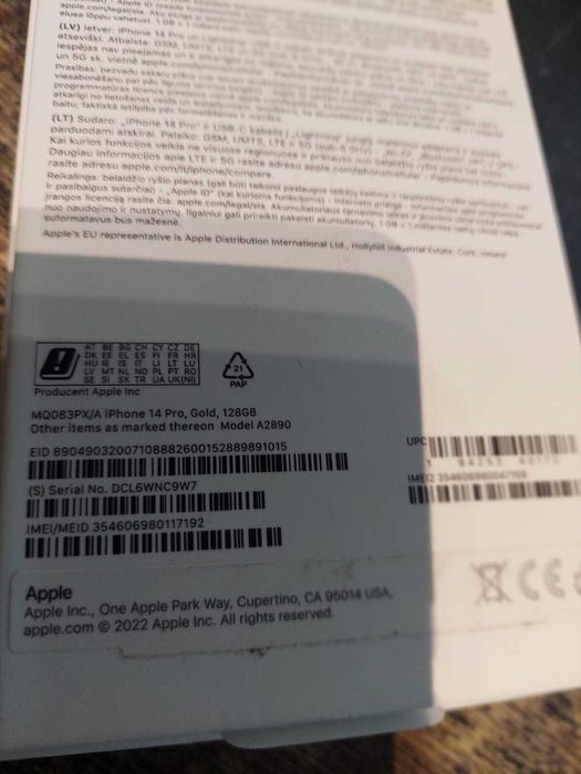 iPHONE 14 PRO Gold 128 GB 85% bateria / Nowy Lombard / Cz-wa