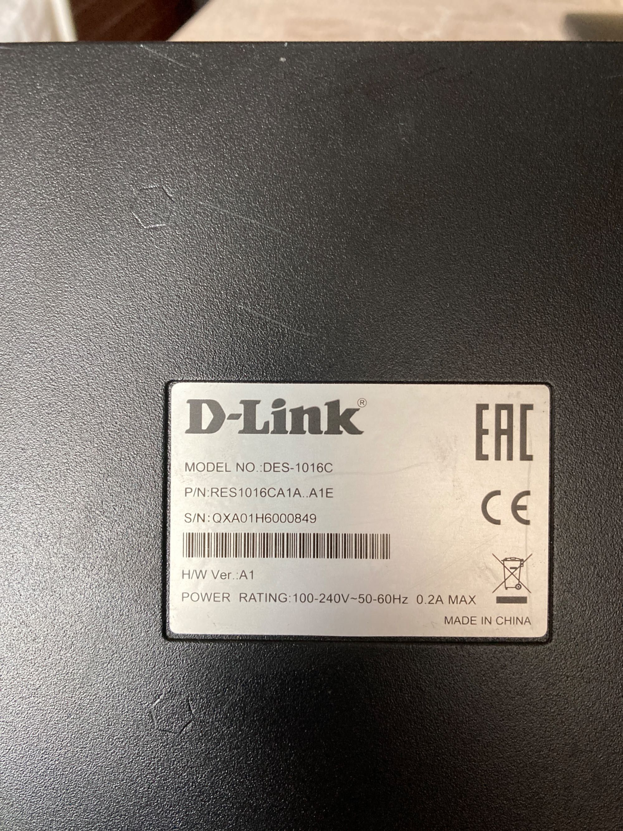 Комутатор D-Link DES-1016C