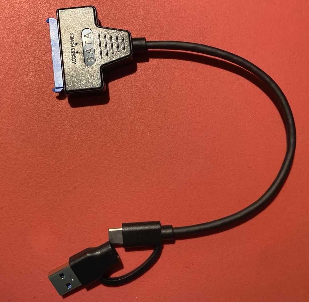 Кабель для підключення USB 3.0 - SATA SSD,-2.5", HDD 3.5"(с живленням)