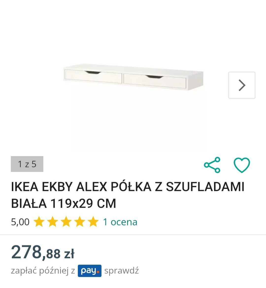 Toaletka szufladkowa do ściany IKEA