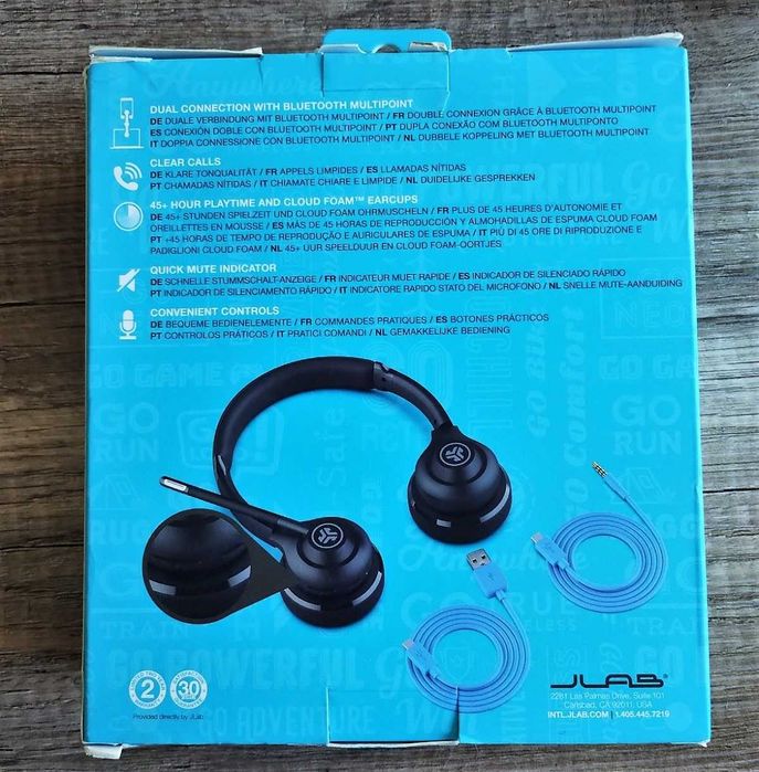 Słuchawki bezprzewodowe nauszne JLab Audio GO WORK