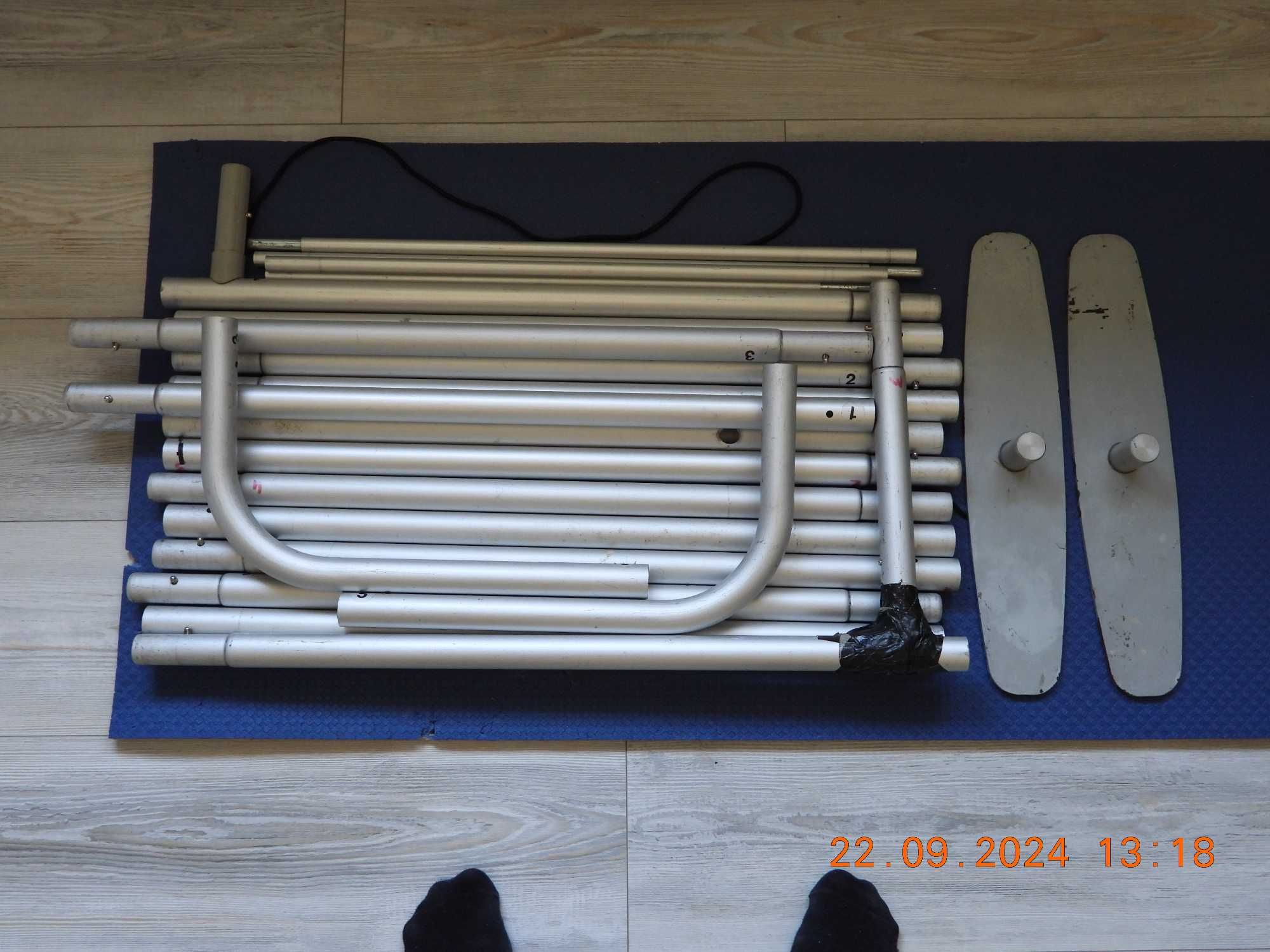 Kurtyna - biała 2,3m x 2,9m z aluminiowym stelażem, Dj, wesela,imprezy