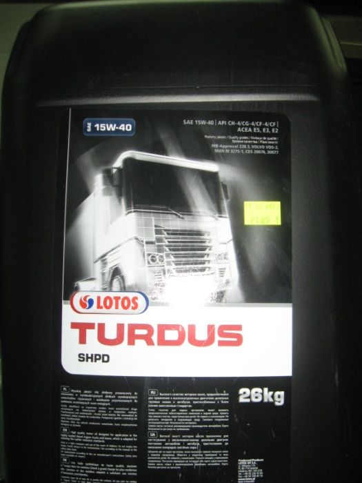 Lotos Turdus 15w40 20l Siedlce Przemo-Oil