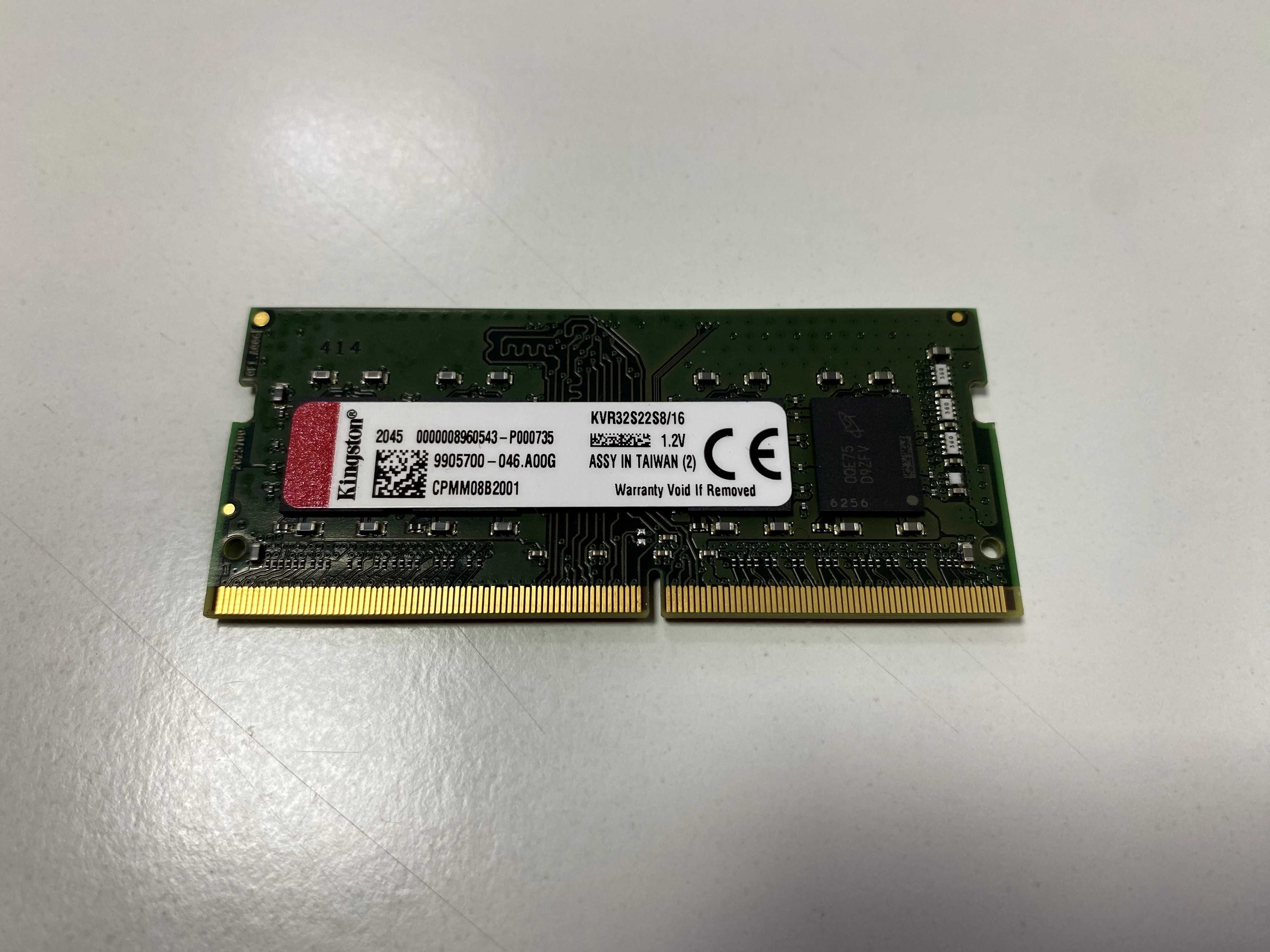 Kingston SODIMM DDR4-3200 16384MB PC4-25600 (KVR32S22S8/16)