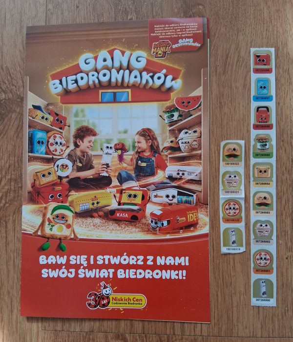 Naklejki Gang Biedroniaków - 13 sztuk