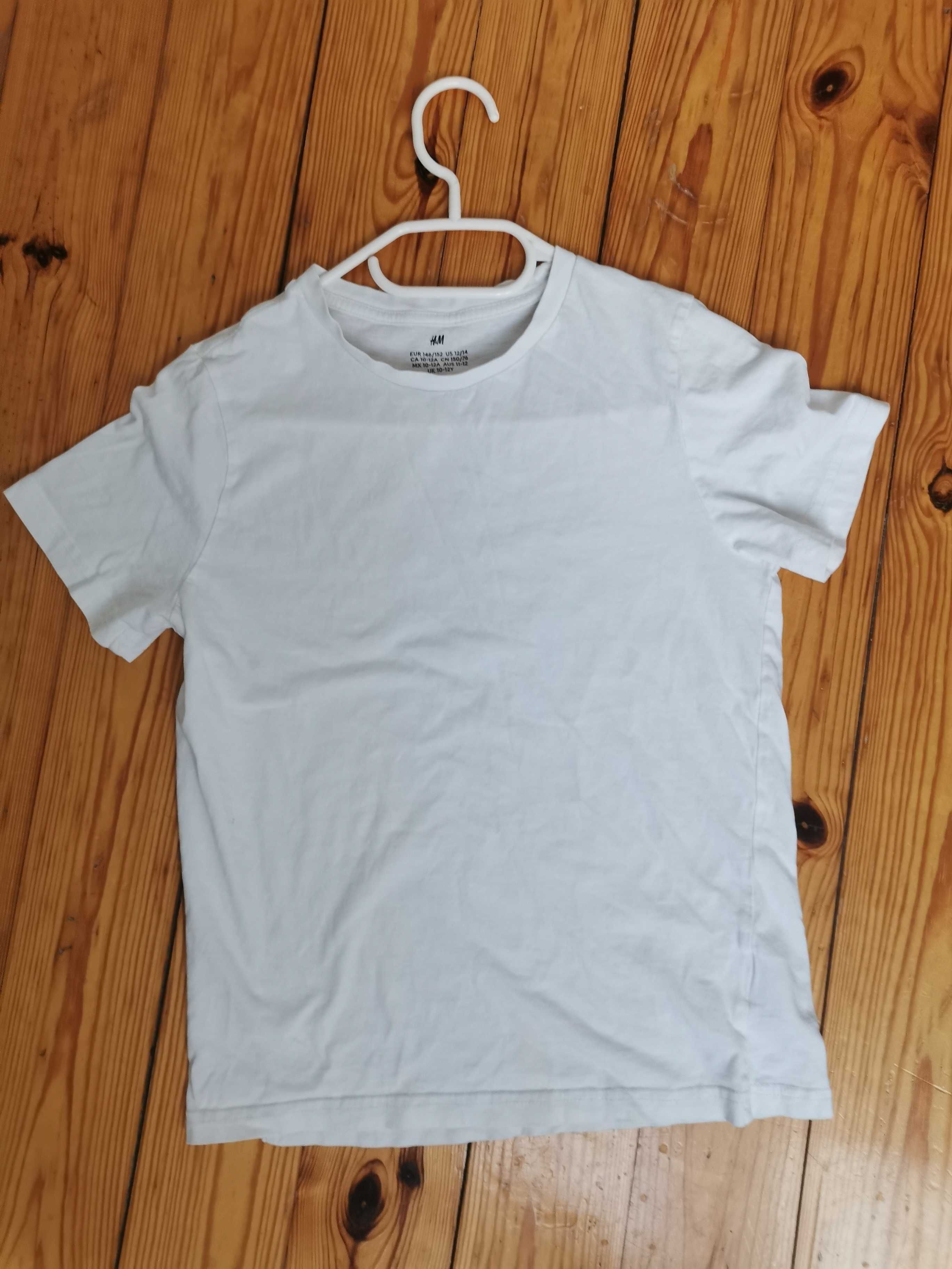 T-shirt H&M biały rozmiar 146-152