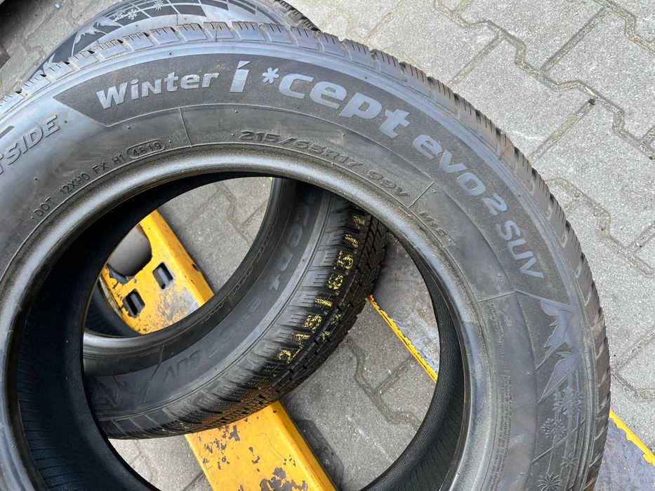 Opony zimowe 2x 215/65 R17 Hankook Winter icept evo2 SUV #3653