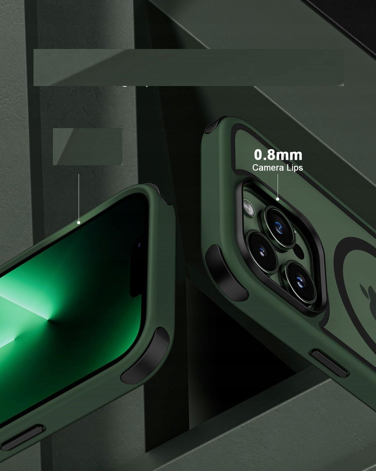 etui do iphone 13 pro, kompatybilne z magsafe z pierścieniem