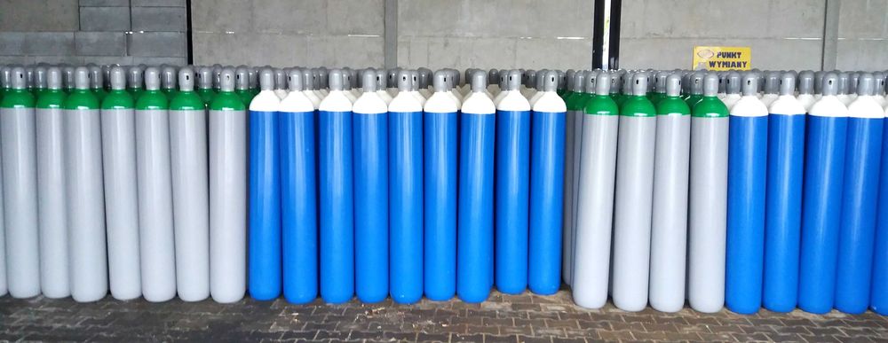 Butla tlenowa 12 x 50l gazowa techniczna 50litrów tlen butle oxygen o2