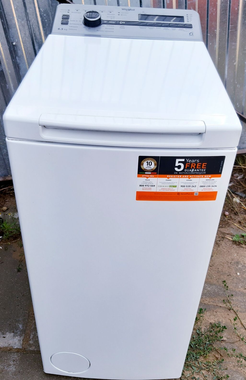 Pralka Od Góry Ładowana Whirpool Slim 40cm Wąska 100% Sprawna Zadbana