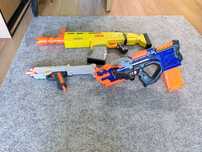 Zestaw Nerf 3 elementy Karabin Pistolet Kusza Łódź Za darmo