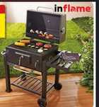 Grill węglowy I FLAME, otwieracz do butelek, termometr, górny ruszt.