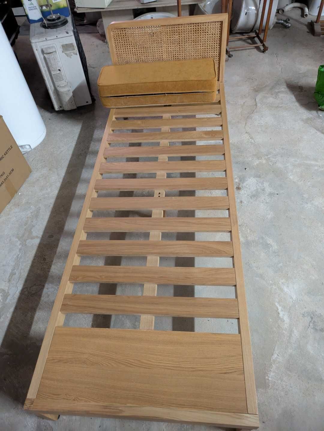 Cama individual chaise longue 3 lugares com colchão (stock 2)