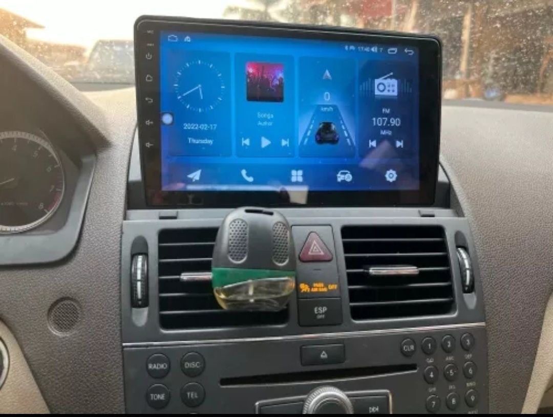 Rádio Android 12, com GPS Mercedes W204 (Artigo Novo) 2/32GB