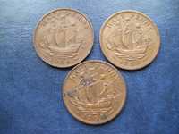Stare monety 1/2 pens 1954 ,, 1957 ,, 1958 Anglia