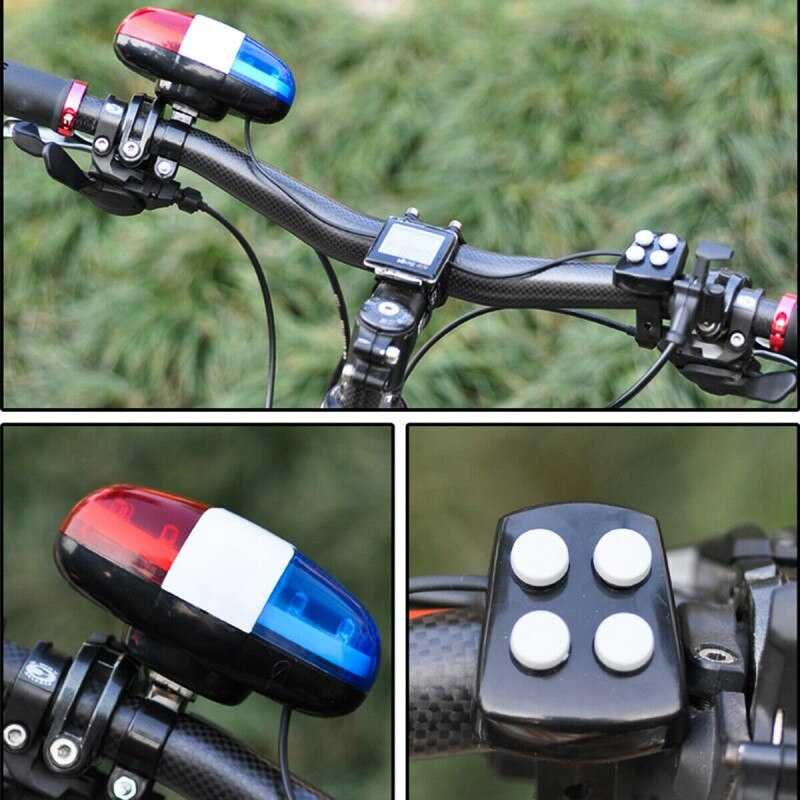 Полицейская сирена мигалка велозвонок на велосипед скутер самокат итд