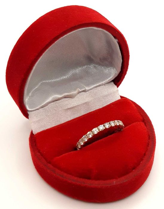 Złota obrączka z Cyrkoniami PR.585 W:1,66gr R.10 InterSKLEP