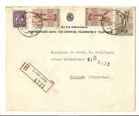 Carta circulada enviada ao gravador do selo usado para o seu envio