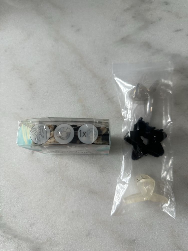 Nowe ozdoby do włosów: Invisibobble Sprunchie + zestaw 3 spinek klamer
