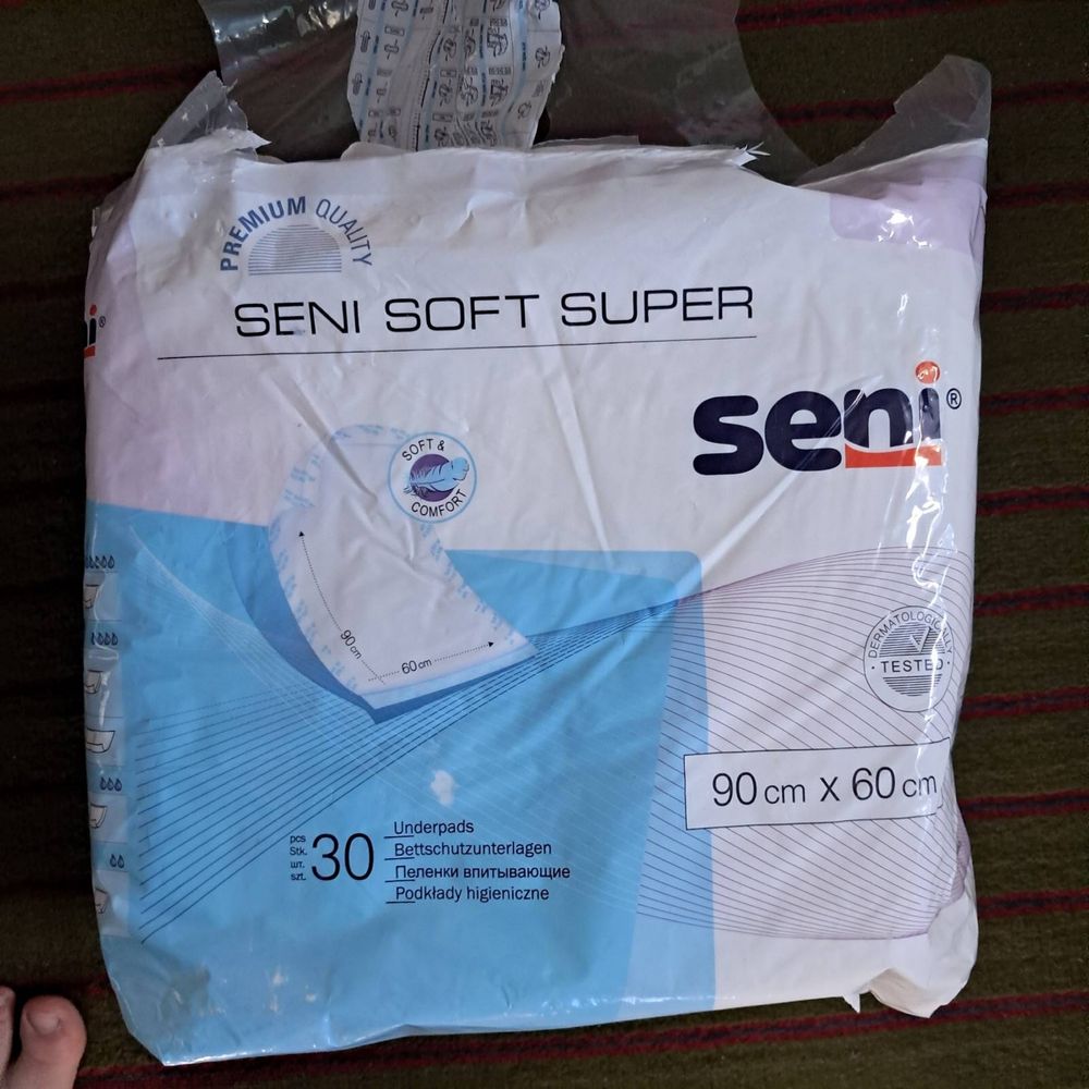 Одноразові пелюшки Seni Soft Super, 90х60 см.