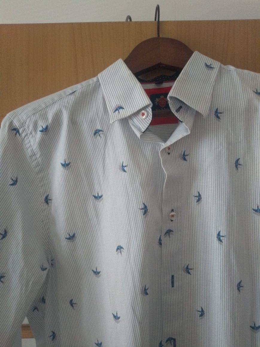 Promocja Koszula męska KeMen elegancka L slim fit Super Zara  41 42